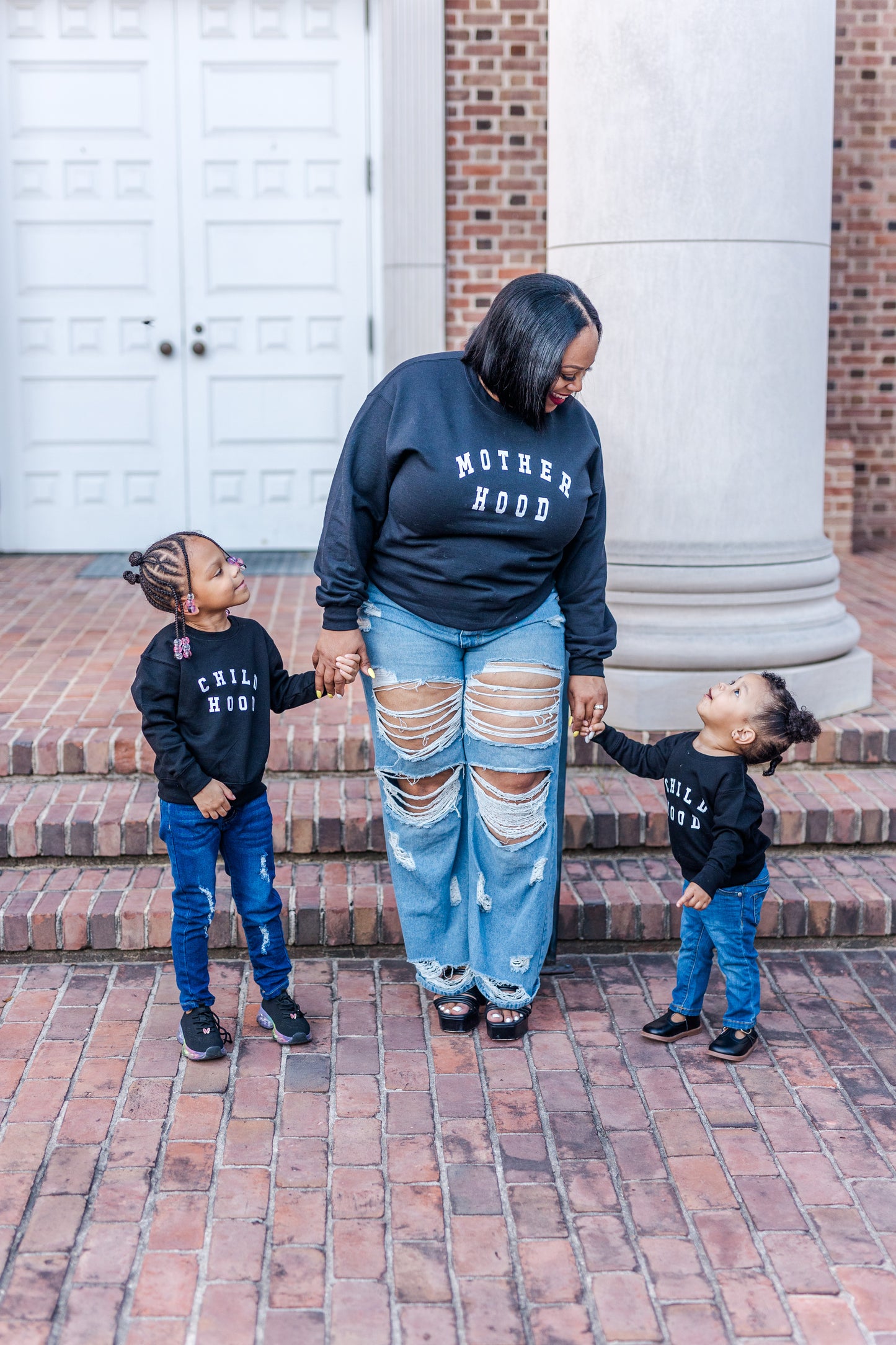 Motherhood and Childhood Matching Sweatshirts