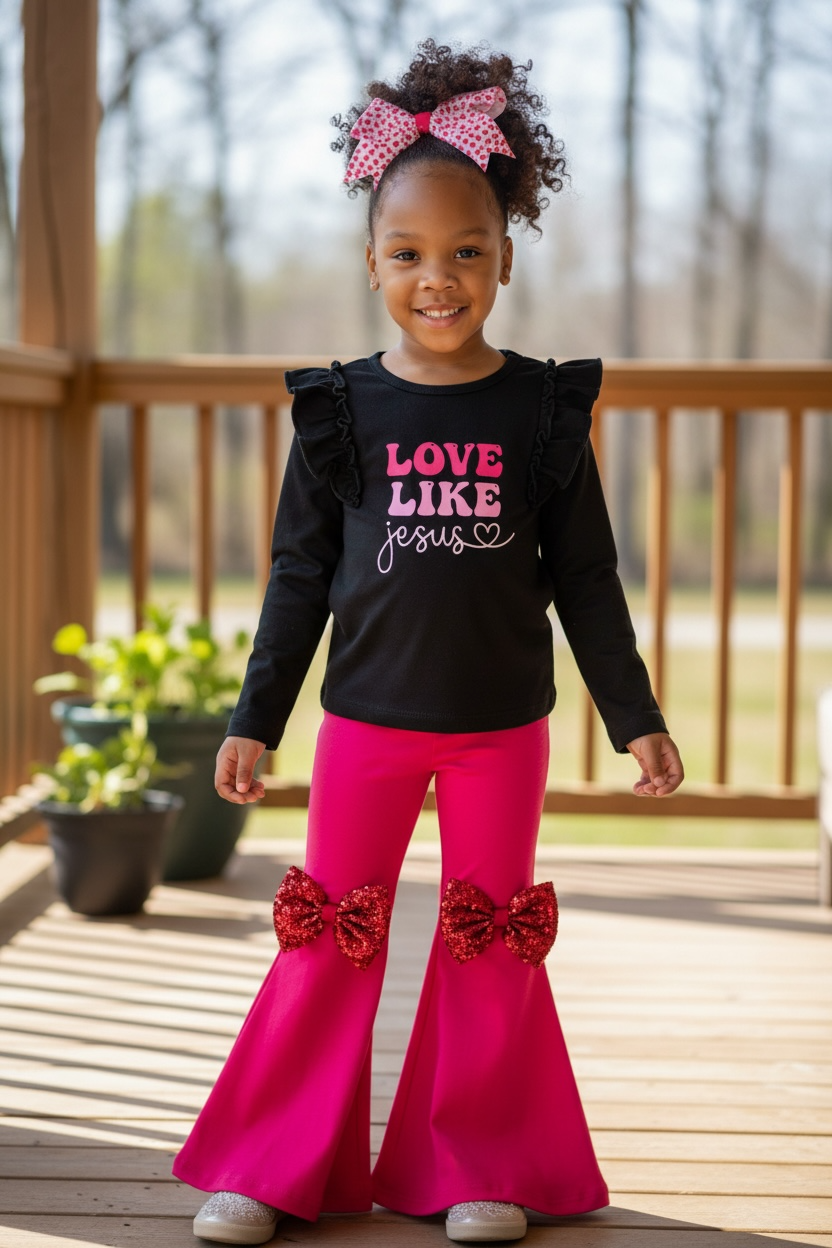 Love Like Jesus Bell Bottom Set