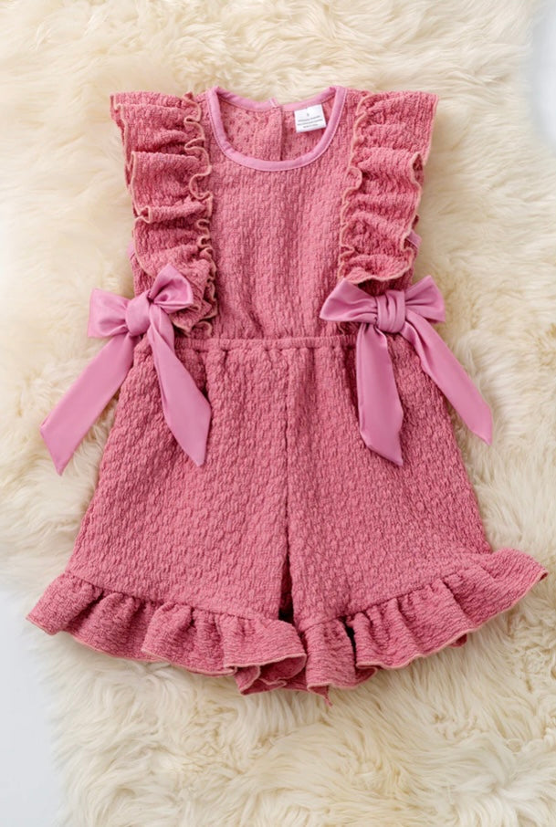 Pink Ruffle Romper