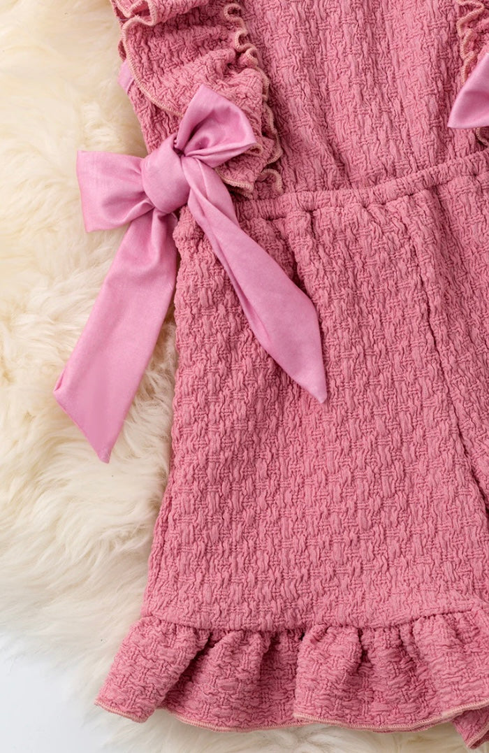 Pink Ruffle Romper