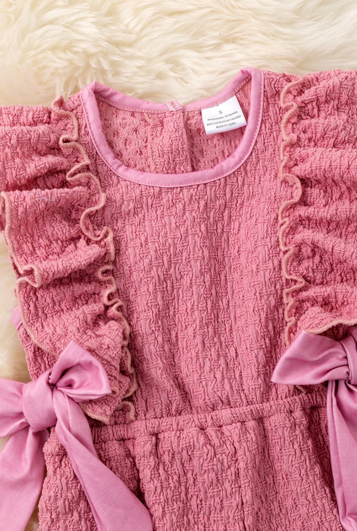 Pink Ruffle Romper