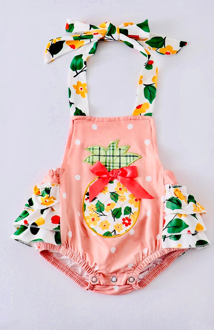 Pineapple Ruffle Romper