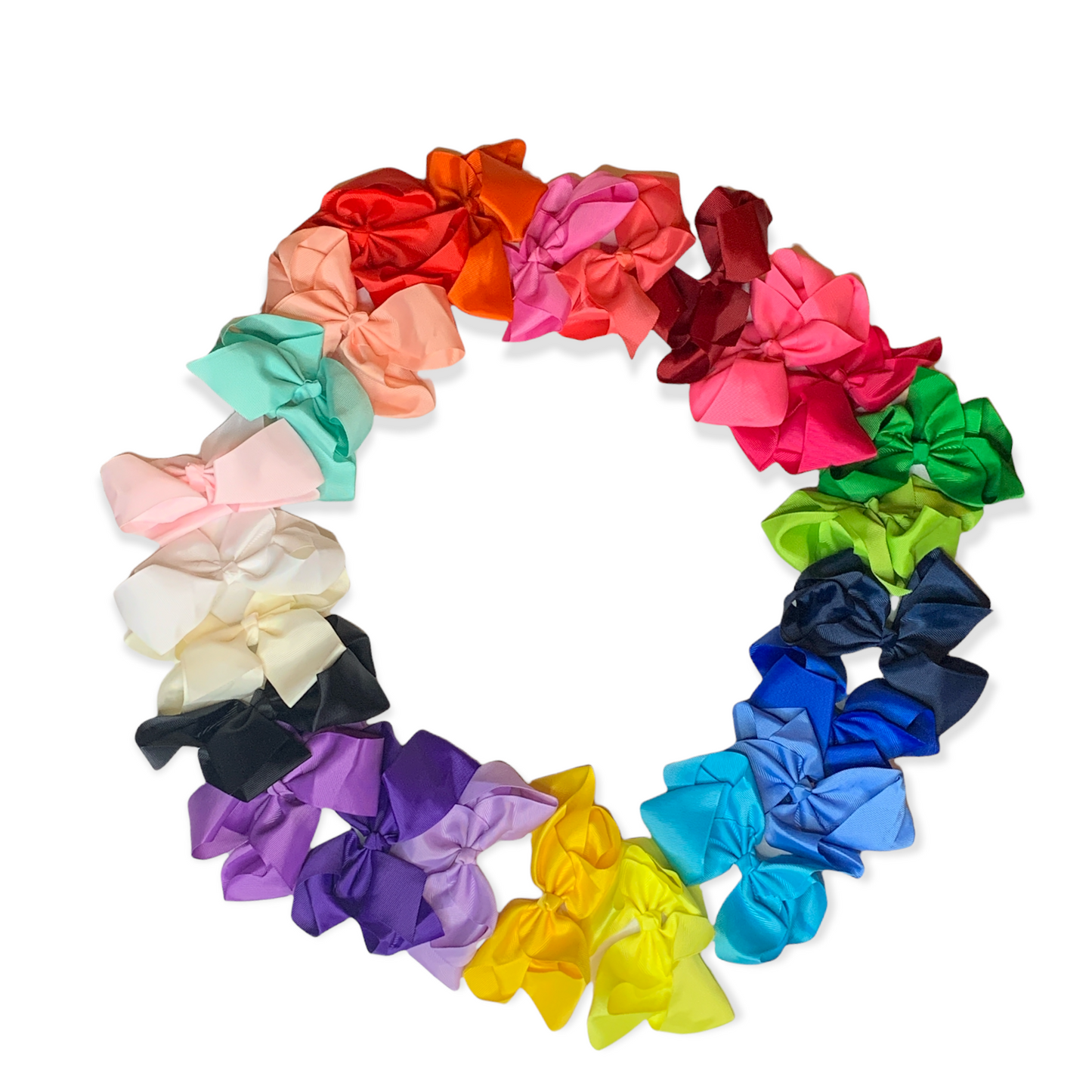 4 inch Oversized Ribbon Hairbows Set MANY COLORS!