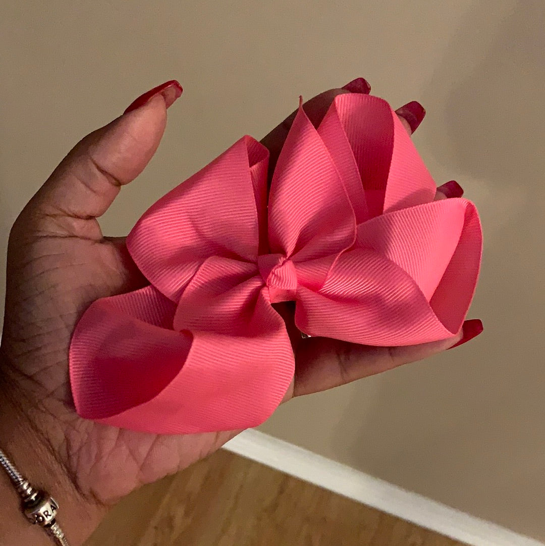 4 inch Oversized Ribbon Hairbows Set MANY COLORS!
