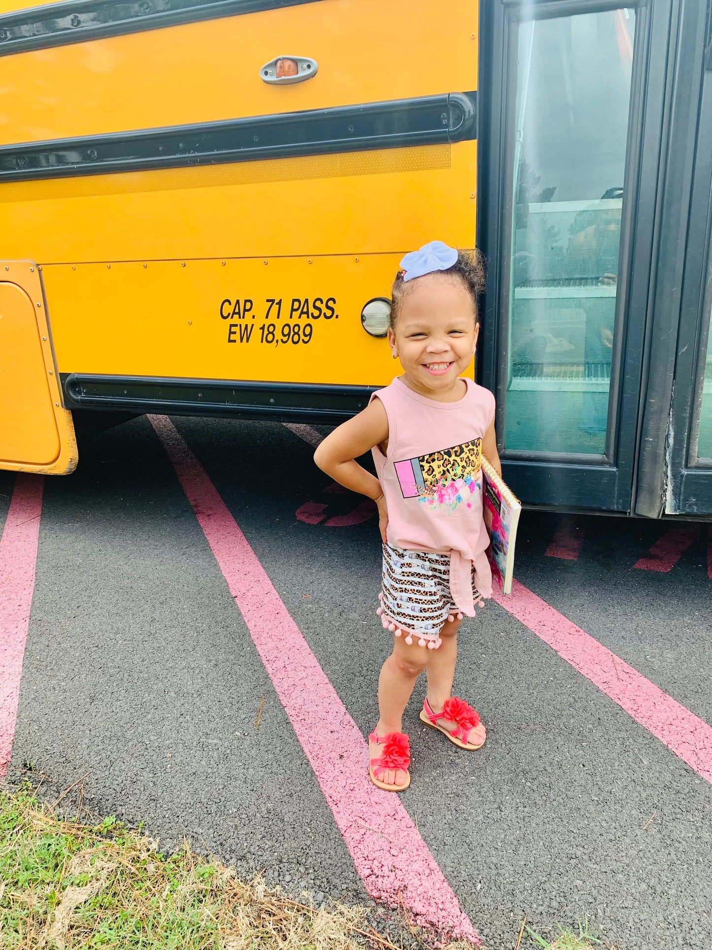 Pink Pencil Top and Leopard Pencil Shorts