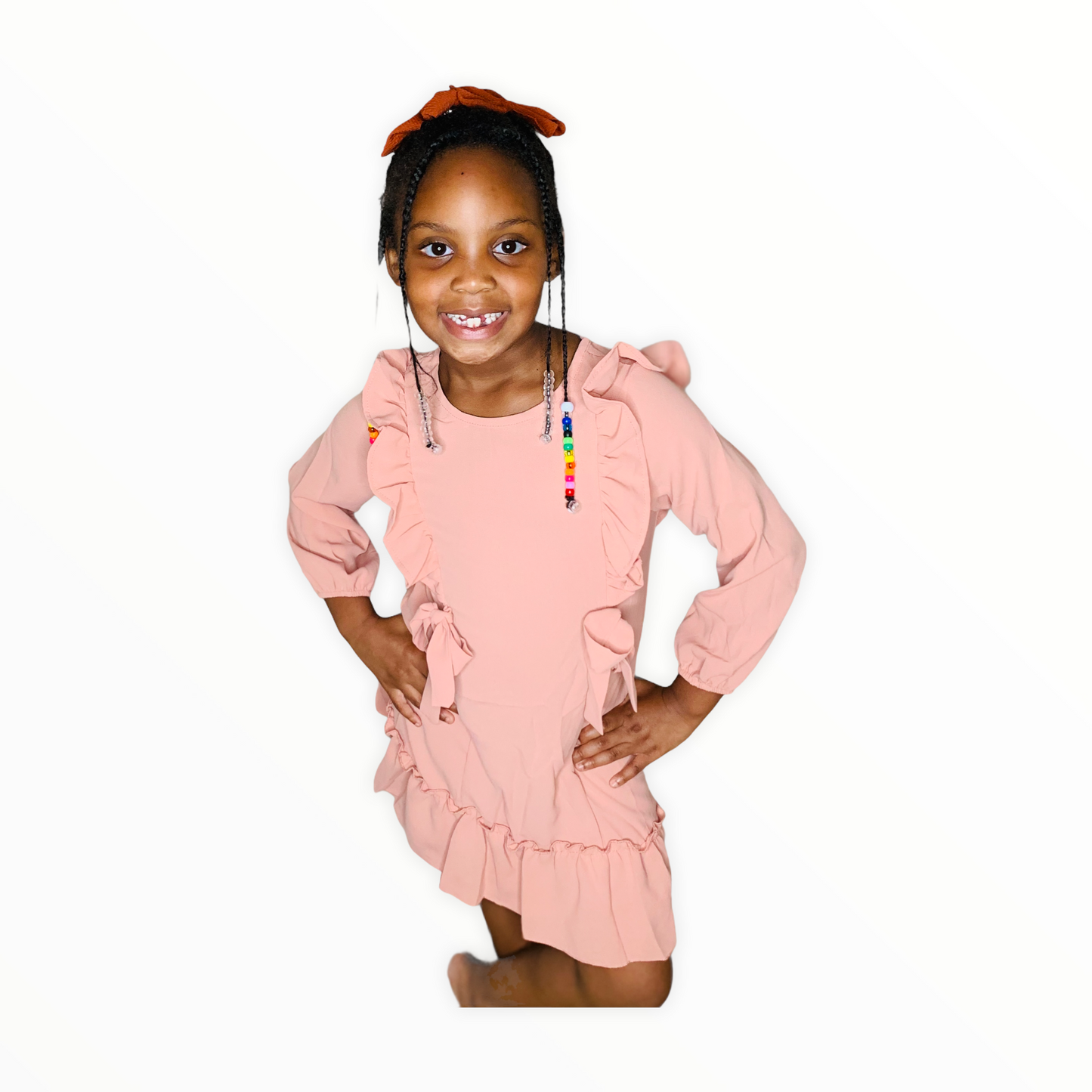 Blush Pink Ruffle Dress