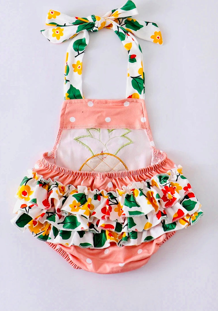 Pineapple Ruffle Romper