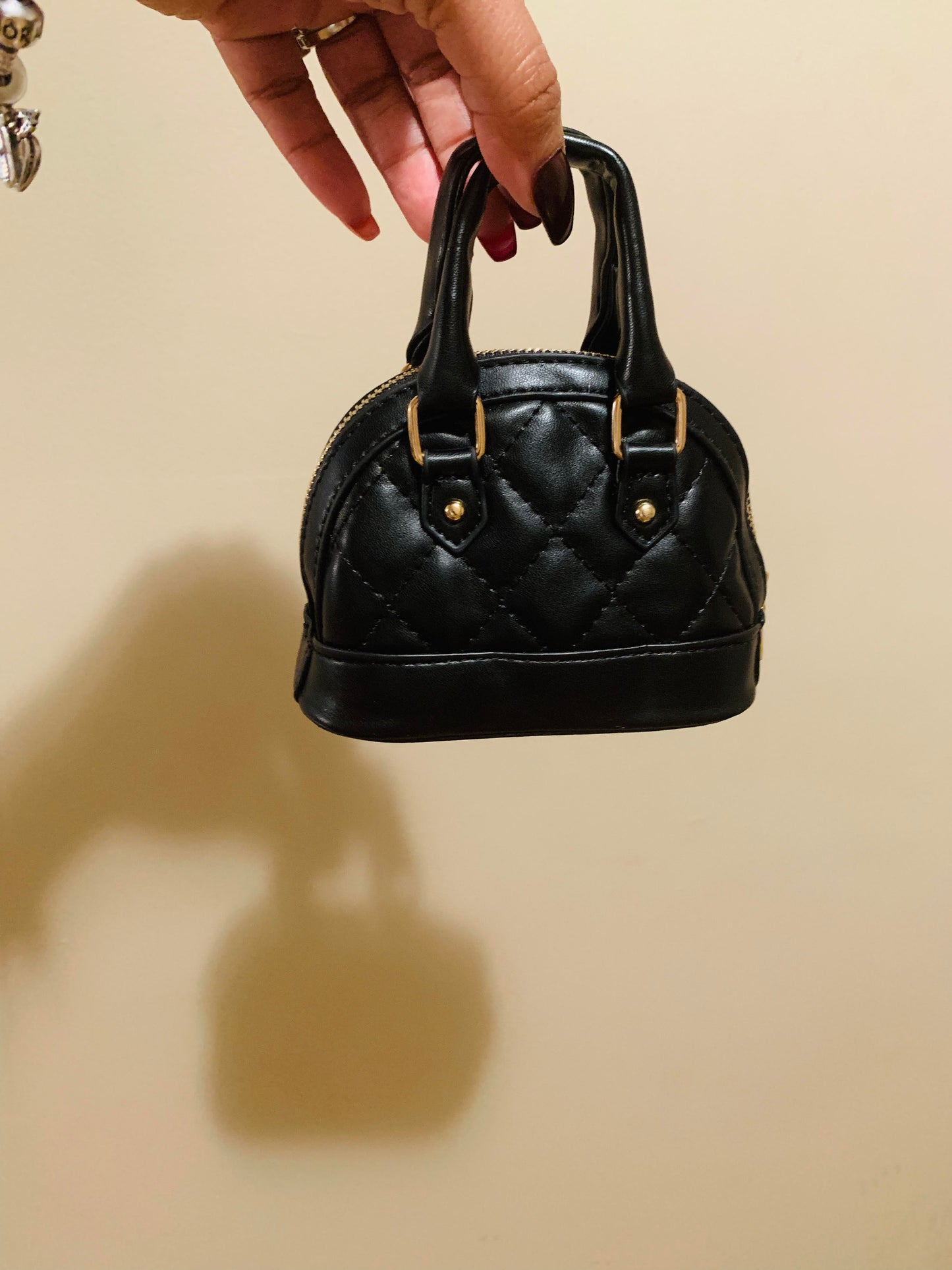 Black Half Moon Cross Body Purse
