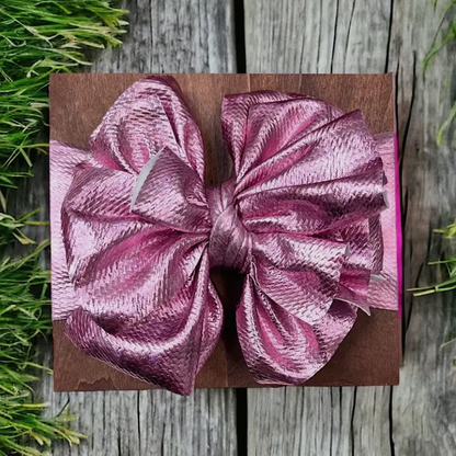 Oversized Metallic & Matte Faux Headband