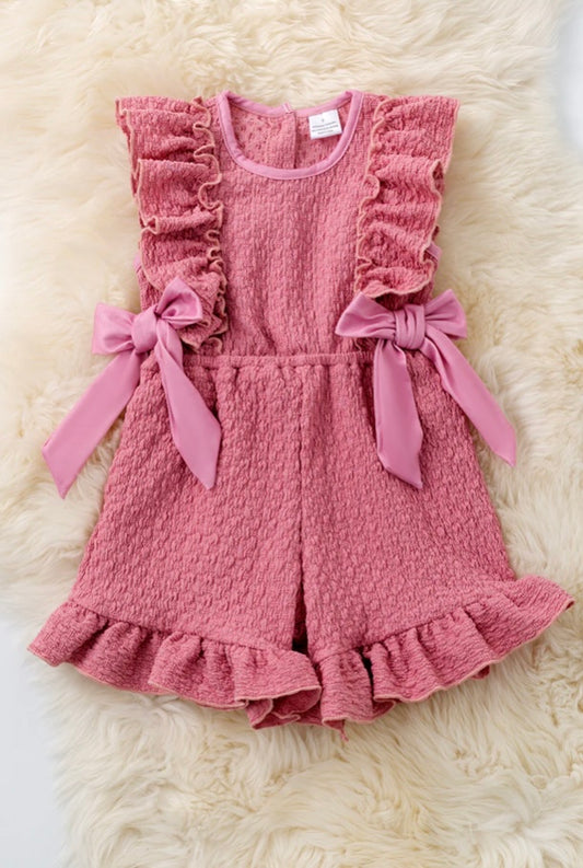 Pink Ruffle Romper