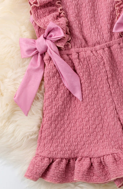 Pink Ruffle Romper