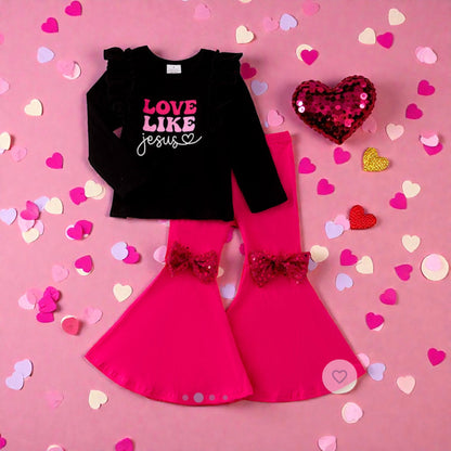 Love Like Jesus Bell Bottom Set
