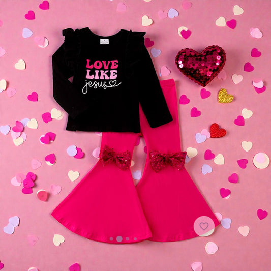 Love Like Jesus Bell Bottom Set