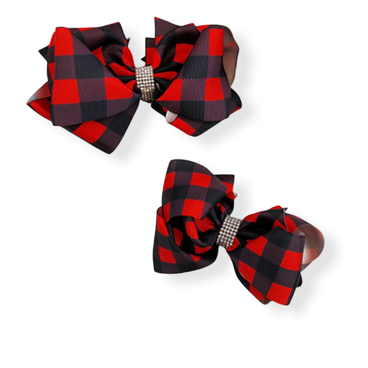 Buffalo Plaid Hairbows